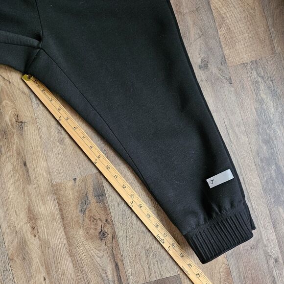 Gymshark Women’s Black Ruched Cropped Joggers – Size Small, Excellent Condition - Picture 6 of 8